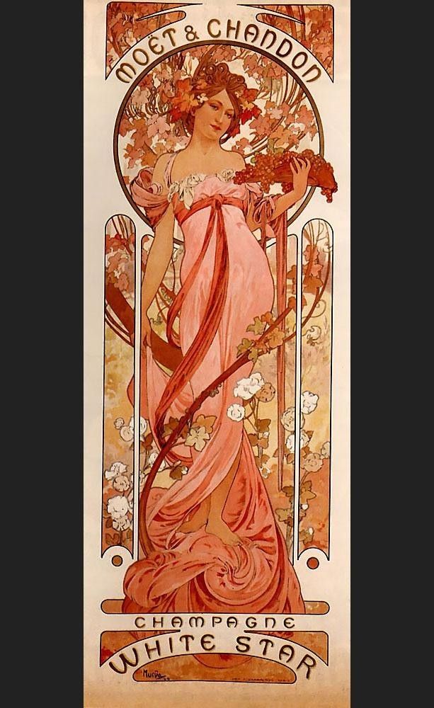 Alphonse Maria Mucha Moet and Chandon White Star